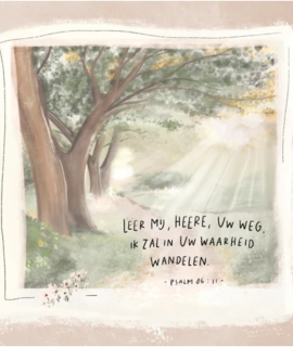 Christelijke kaart – Leer mij, Heere, uw weg